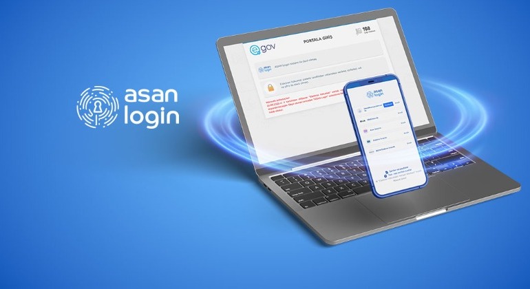 The e-gov.az portal is integrated into "ASAN Login"